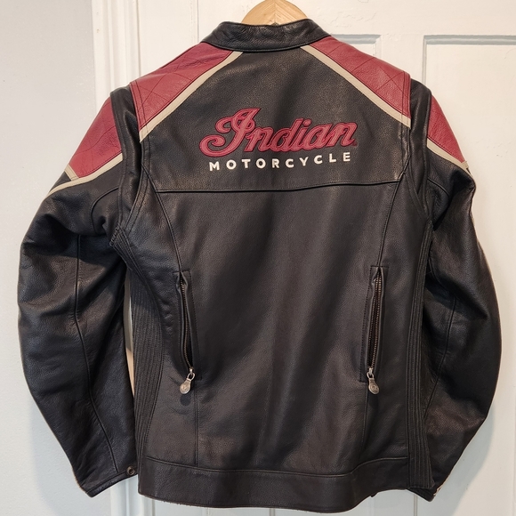 Indian Leather Cafe style jacket - size M - Picture 10 of 14